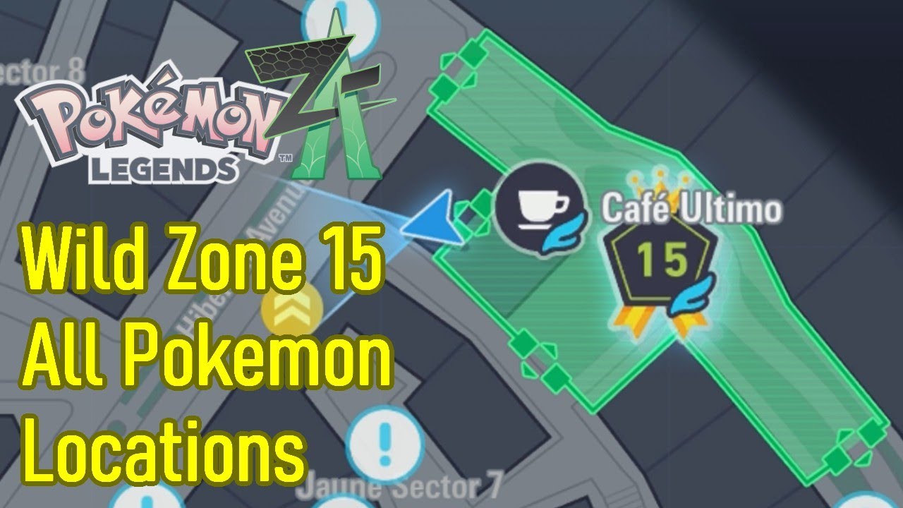 Pokemon Legends: Z-A Wild Zone 15 Все локации покемонов, Ларвитар, Сколипид, Хонтер, Шаппет и т. д.