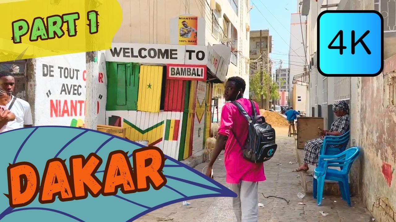 Local Life in Senegal's Capital City, Street Views and Street Life