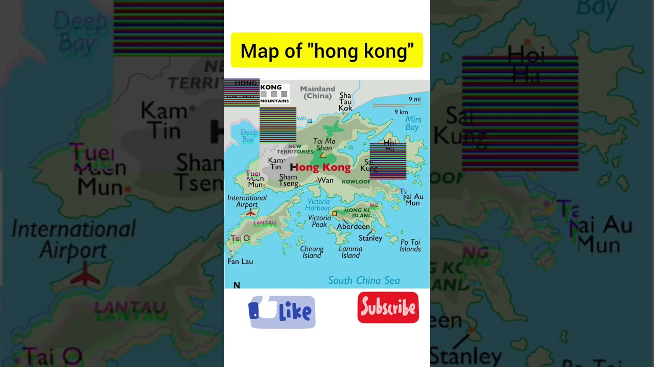 Map of hong kong || #factmystery #shorts