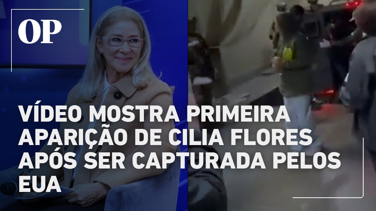 Cilia Flores aparece pela primeira vez detida ao lado do marido Maduro, que reclama de dor na perna