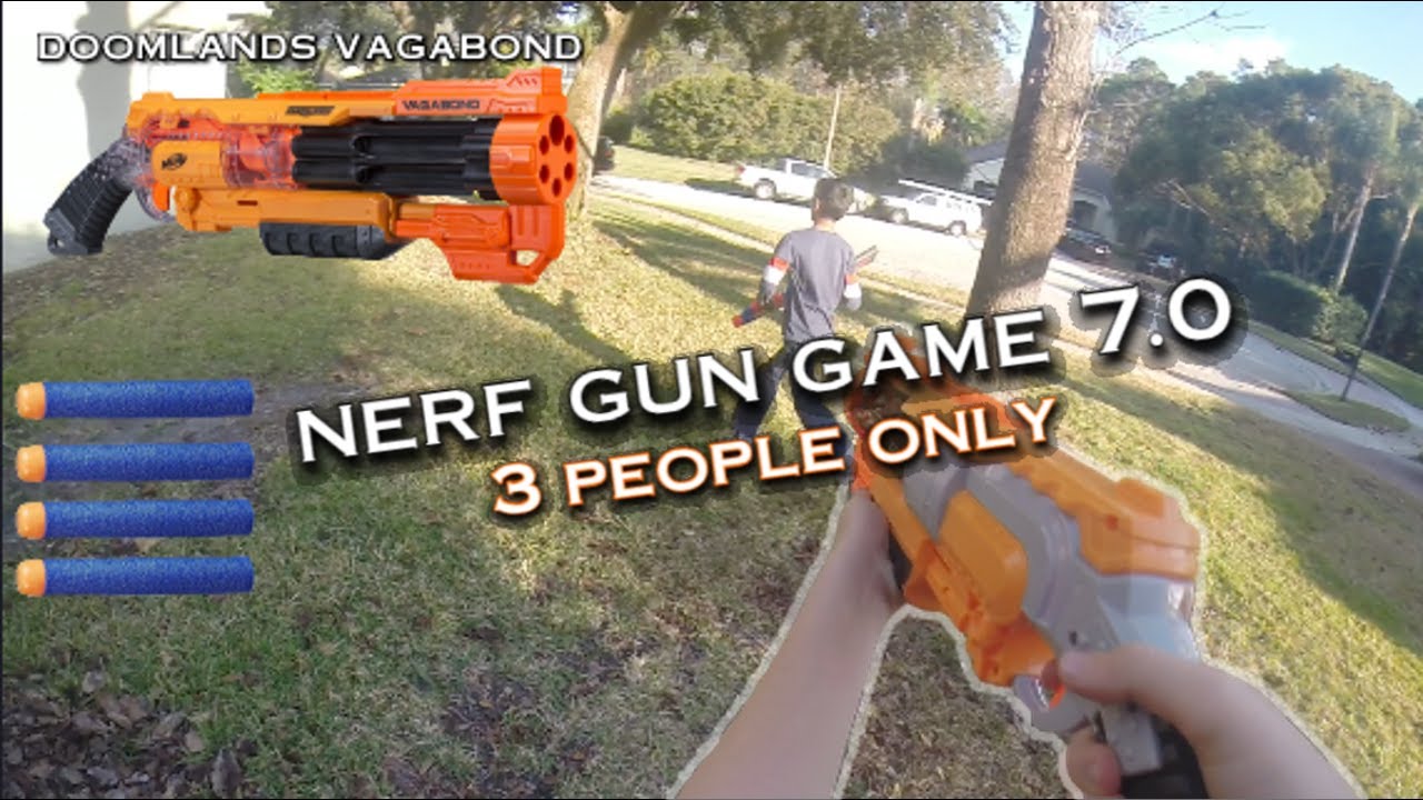 Nerf Gun Game 7.0 / 3 MAN BATTLE! 10 WEAPONS + BETTER UIs