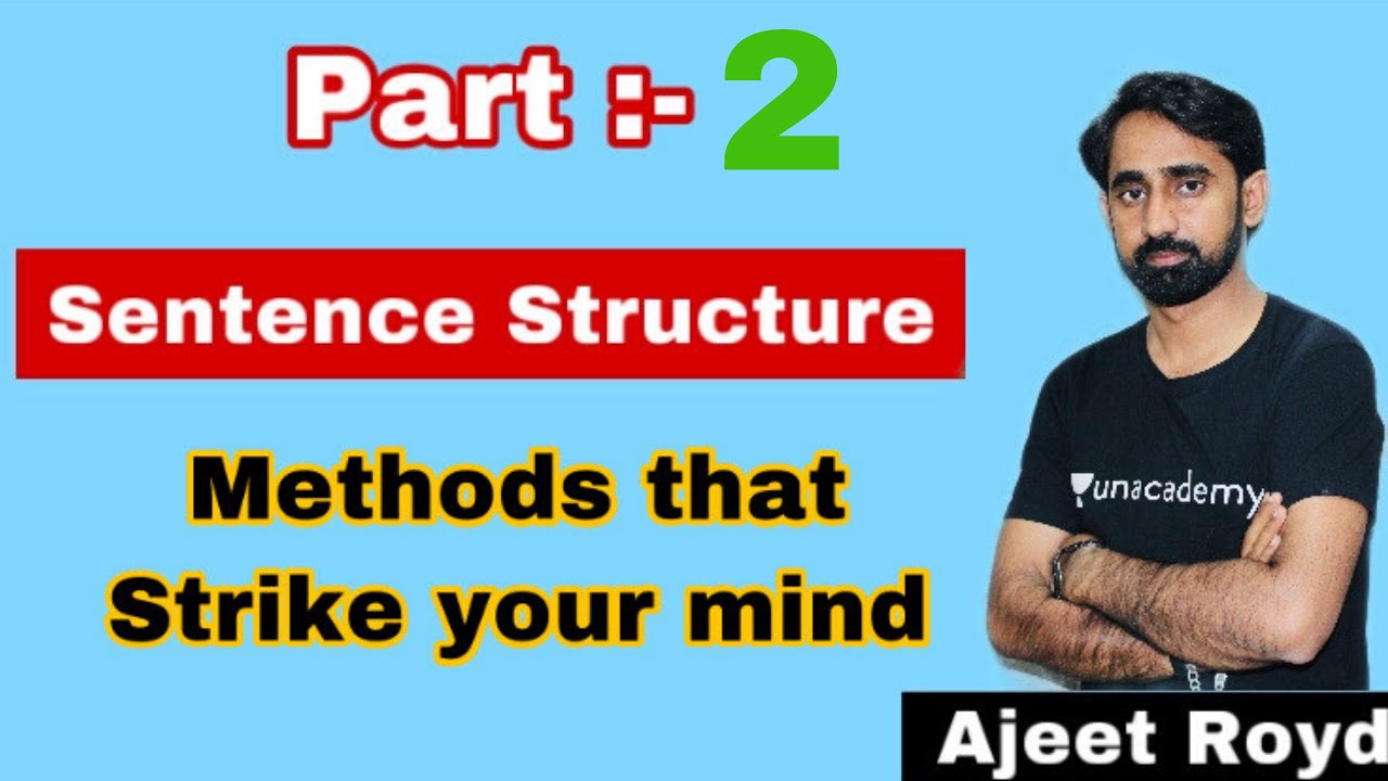 Sentence Structure 2 | वाक्य संरचना | Target Patwar Exam 2020 | Ajeet Royd