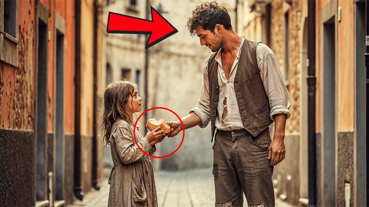 Bambina Affamata Dona il Suo Unico Pane — Senza Sapere che Era un Milionario Sotto Copertura!