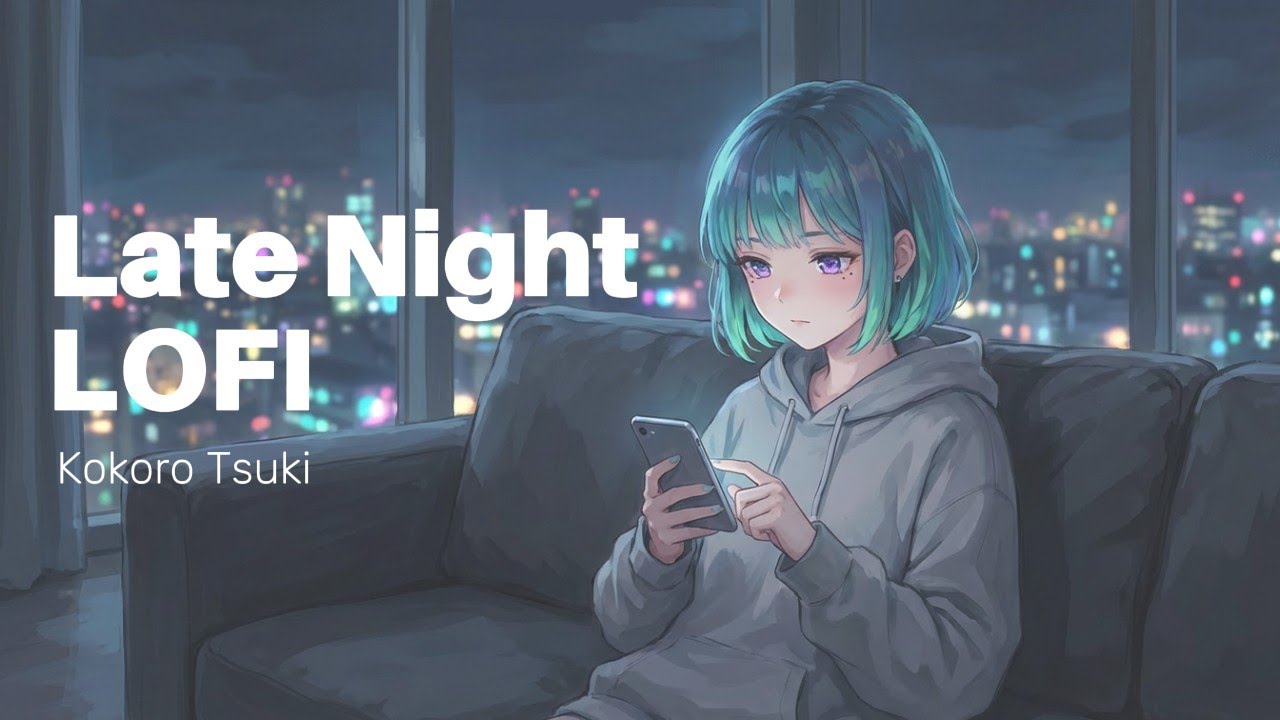 Company in the Dark 60 Min Sleepy Lofi | Late Night Instrumental Vibes for Unwinding | Kokoro Tsuki