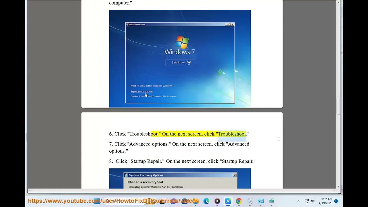 What's Windows repair install?