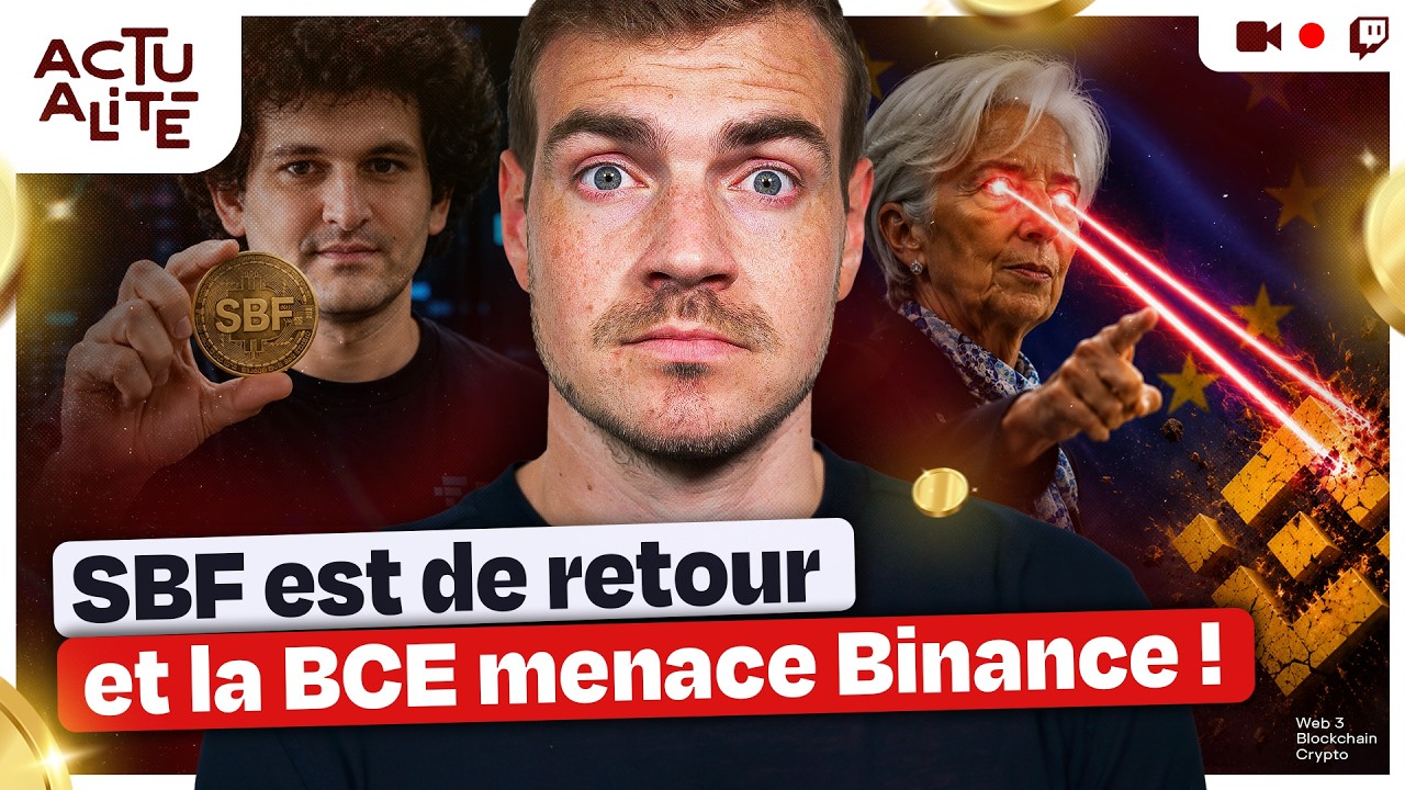 Binance bient&ocirc;t banni d'Europe et SBF lance une nouvelle crypto ? | Hasheur Live