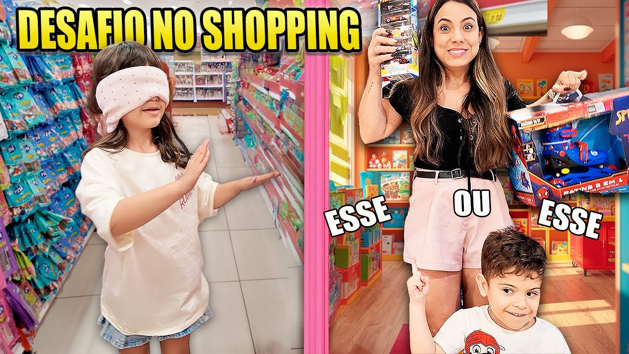 DESAFIOS INSANOS no SHOPPING em FAMÍLIA! 😱 Deu Tudo Errado! | Kathy Castricini