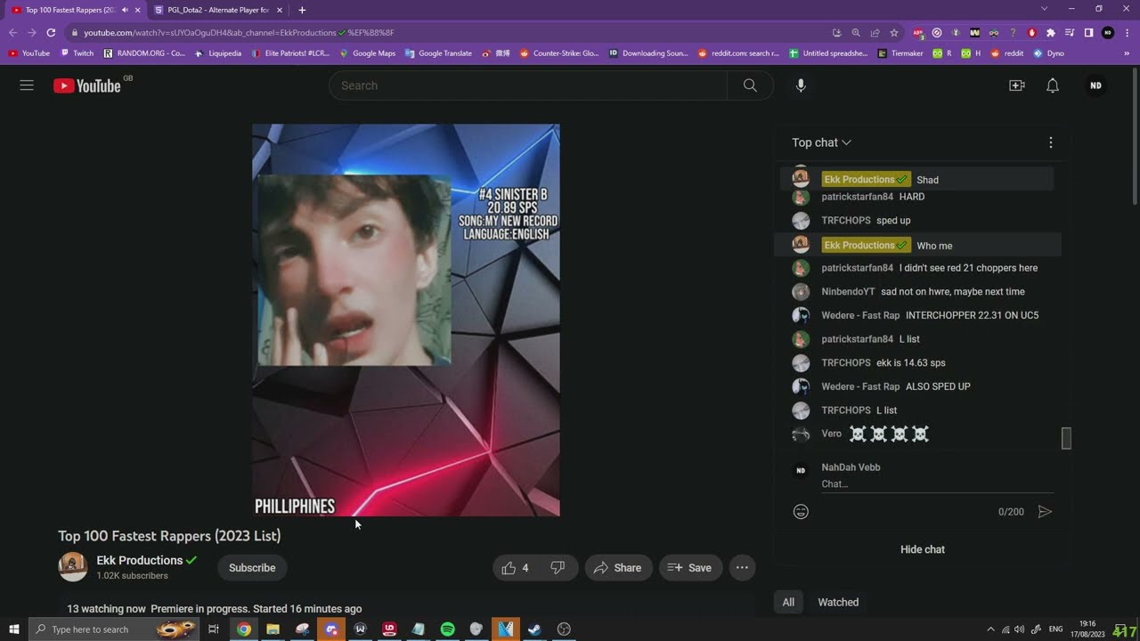 Reacting to the latest fastest rappers list with Idylll 👈👈(THAT GUY FROM THA SHADE)