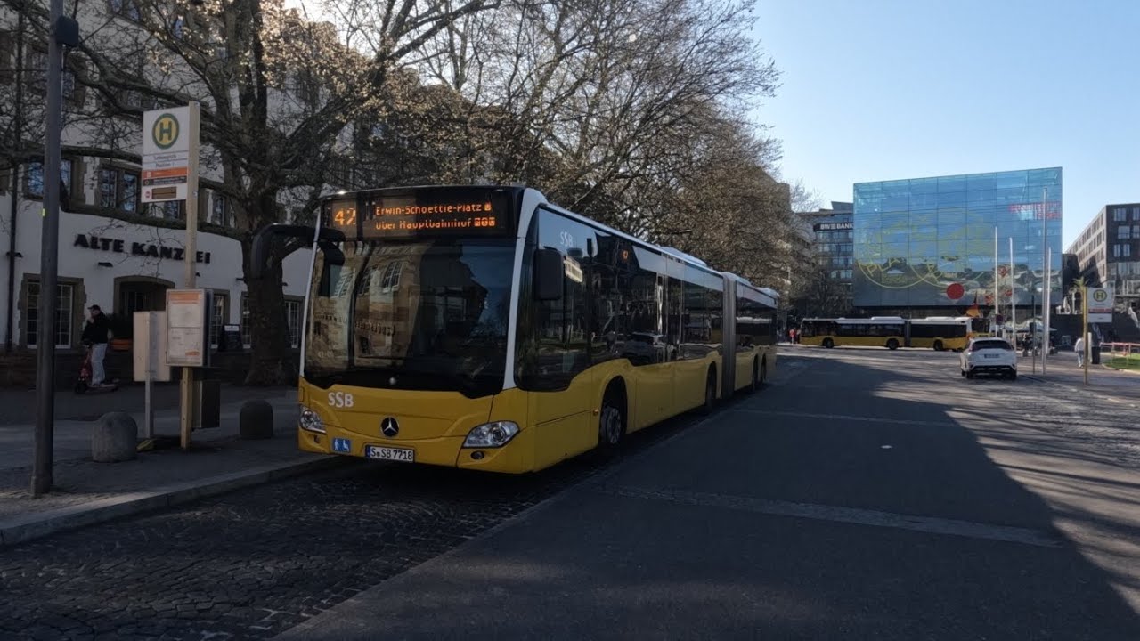 Mitfahrt: SSB Mercedes Benz Citaro C2 Capacity G Wagennumer: 7717 2025