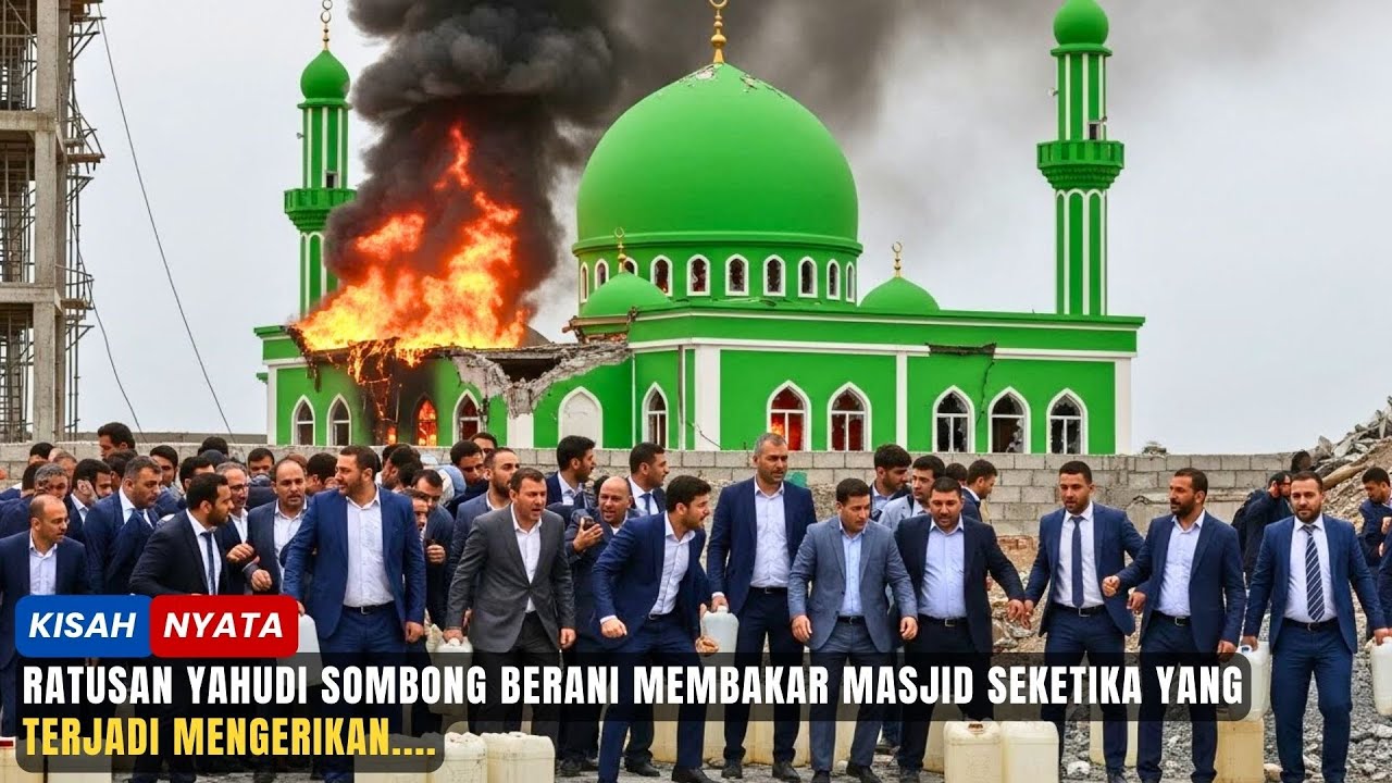 RATUSAN YAHUDI BAKAR MASJID DEMI HOTEL! Endingnya Bikin Merinding...