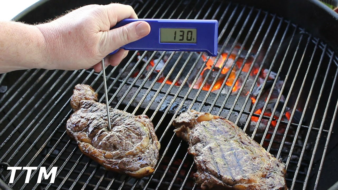 Bison(Buffalo) Rib Eye Steaks on the Weber Kettle