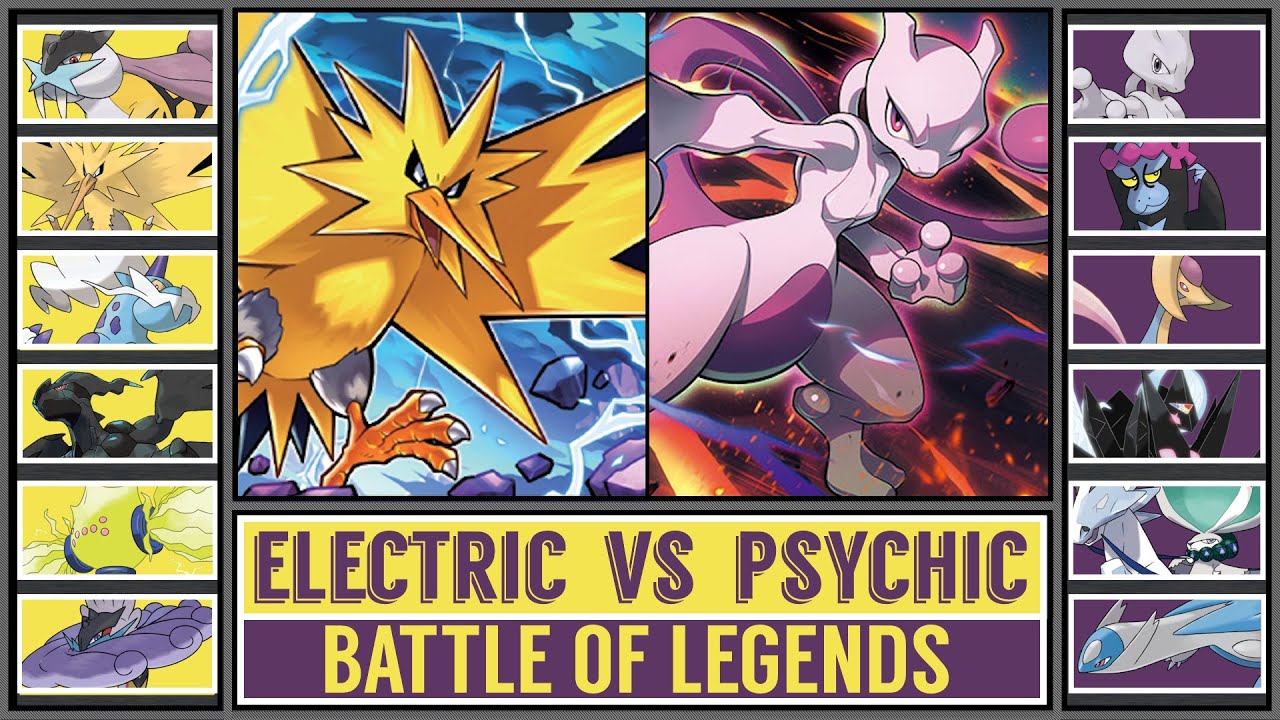LEGENDARY POKÉMON BATTLE: Electric vs Psychic