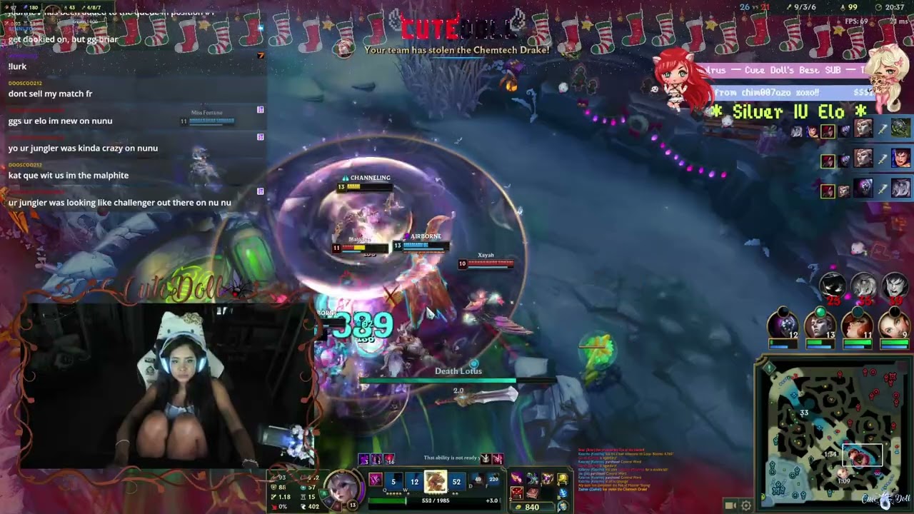 cute doll cap drag ace