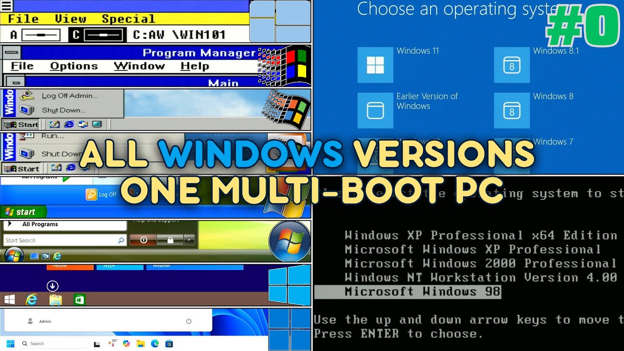Multi-Booting Windows: From 1.01 to 11! #0 | Showcase