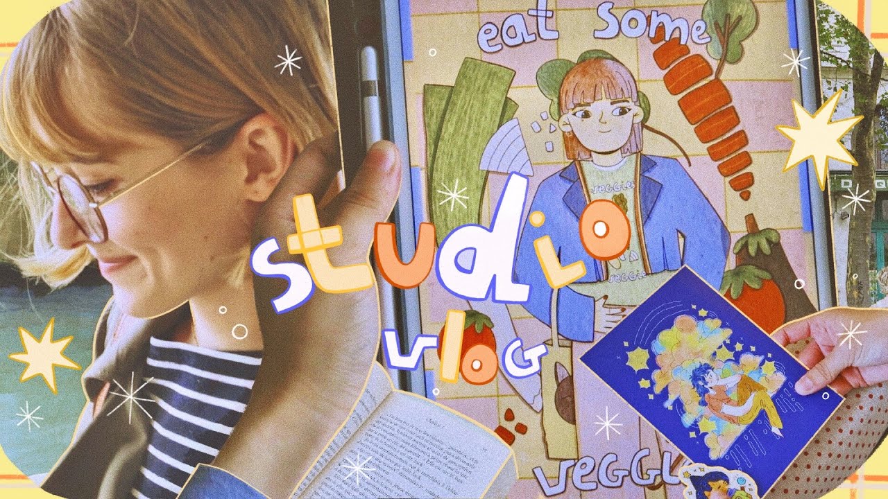 Slow-studio vlog 🌱🎨 Du bon temps &agrave; Paris, de la lecture & de quoi surpasser un blocage cr&eacute;atif !