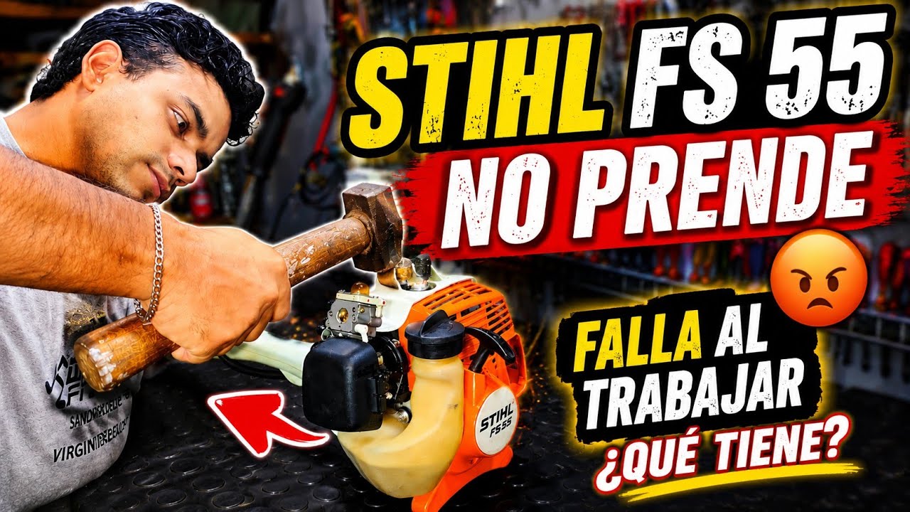 Desmalezadora Stihl FS 55 NO prende, Falla al trabajar ¿que tendrá?. Diagnóstico, Reparación y más!!