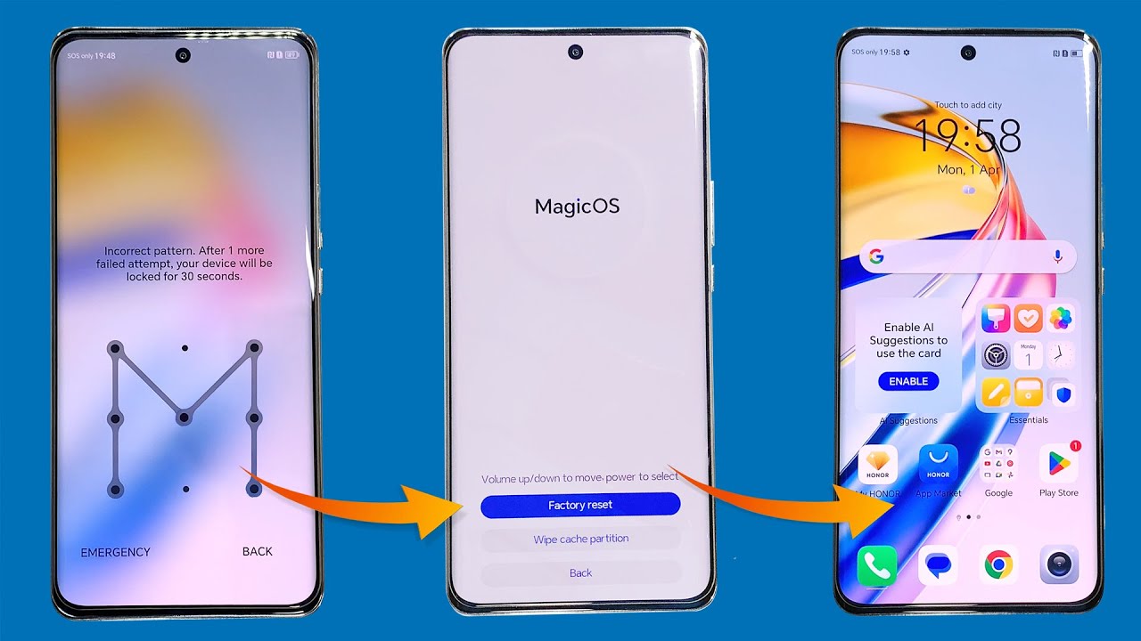 How To Factory Reset Honor X9B 5g | Honor X9B Password Reset | How To Reset Honor X9B (ALI-NX1) ✅✅✅
