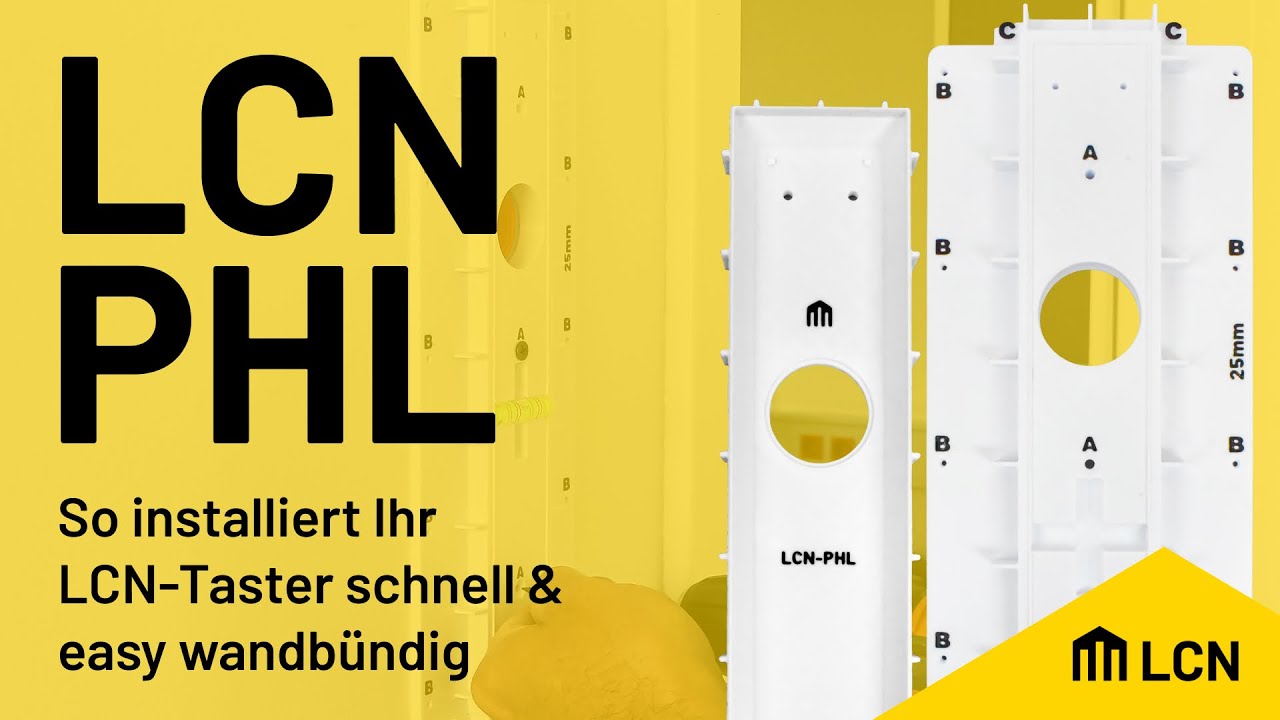 Flächenbündige Taster mit dem LCN-PHL