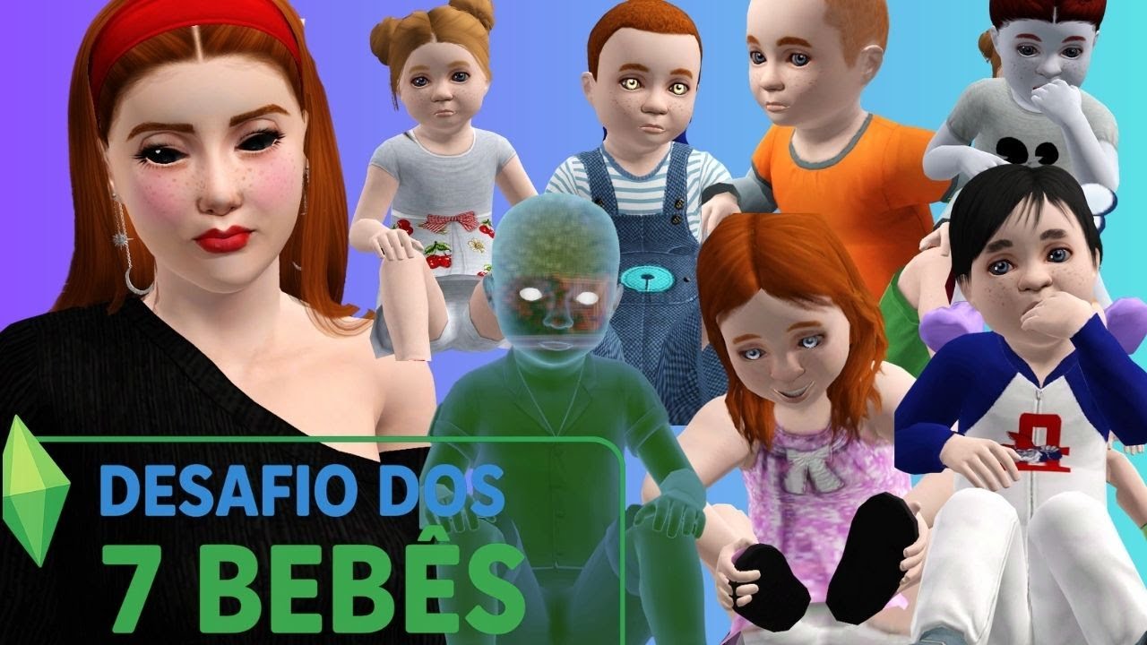 DESAFIO DOS 7 BEBÊS! Será que ela vai DAR CONTA |THE SIMS 3|