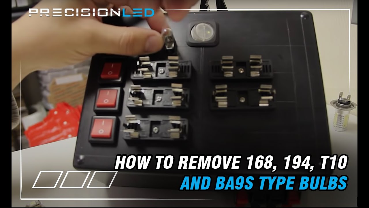 How To Remove 168, 194, T10 and BA9S Type Bulbs by @PrecisionLED
