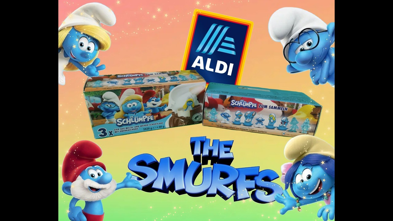 Die Schlümpfe zum sammeln,Überraschungseier ASMR Unboxing,Aldi 2026,The Smurfs Surprise Egg,Ü-Ei,Toy