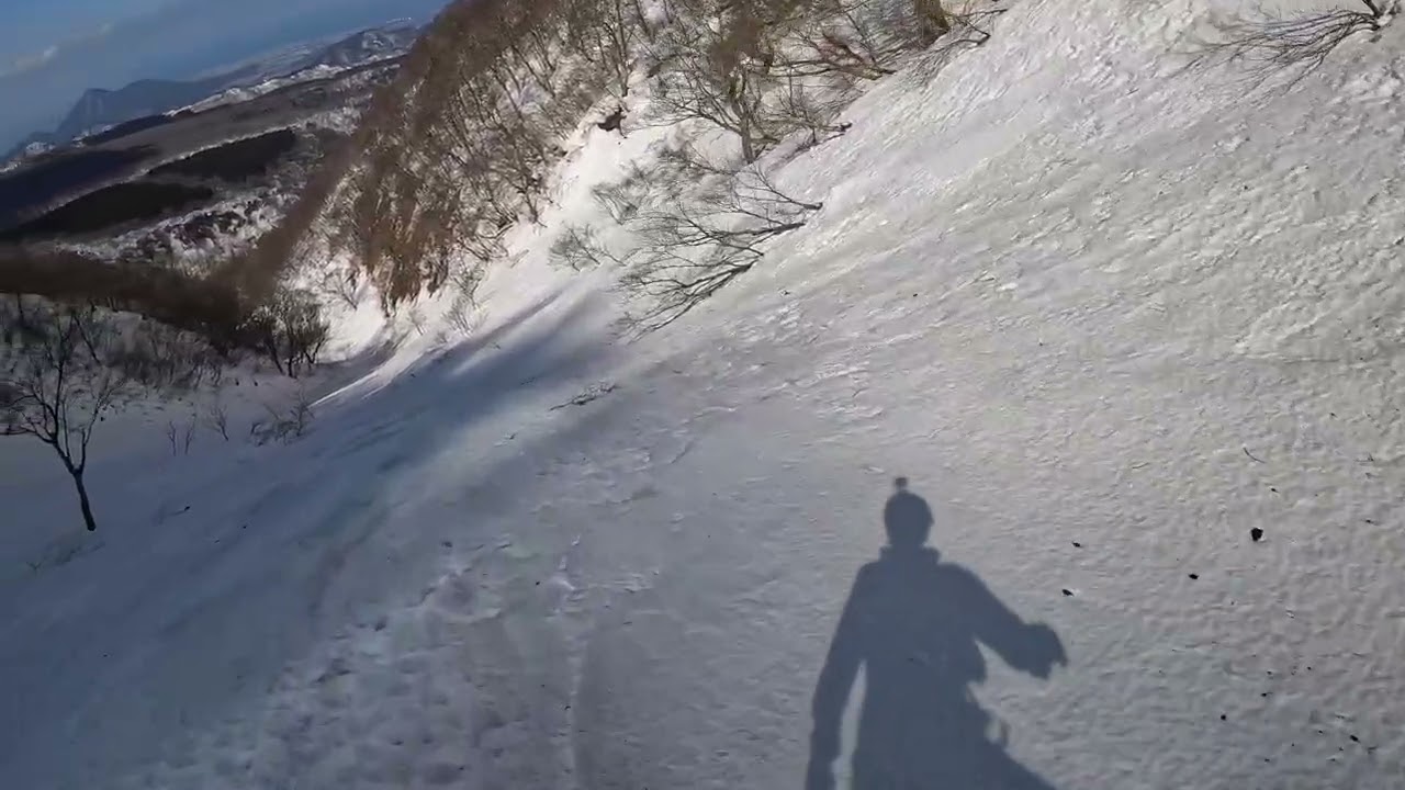 矢筈ヶ山　矢筈谷滑走