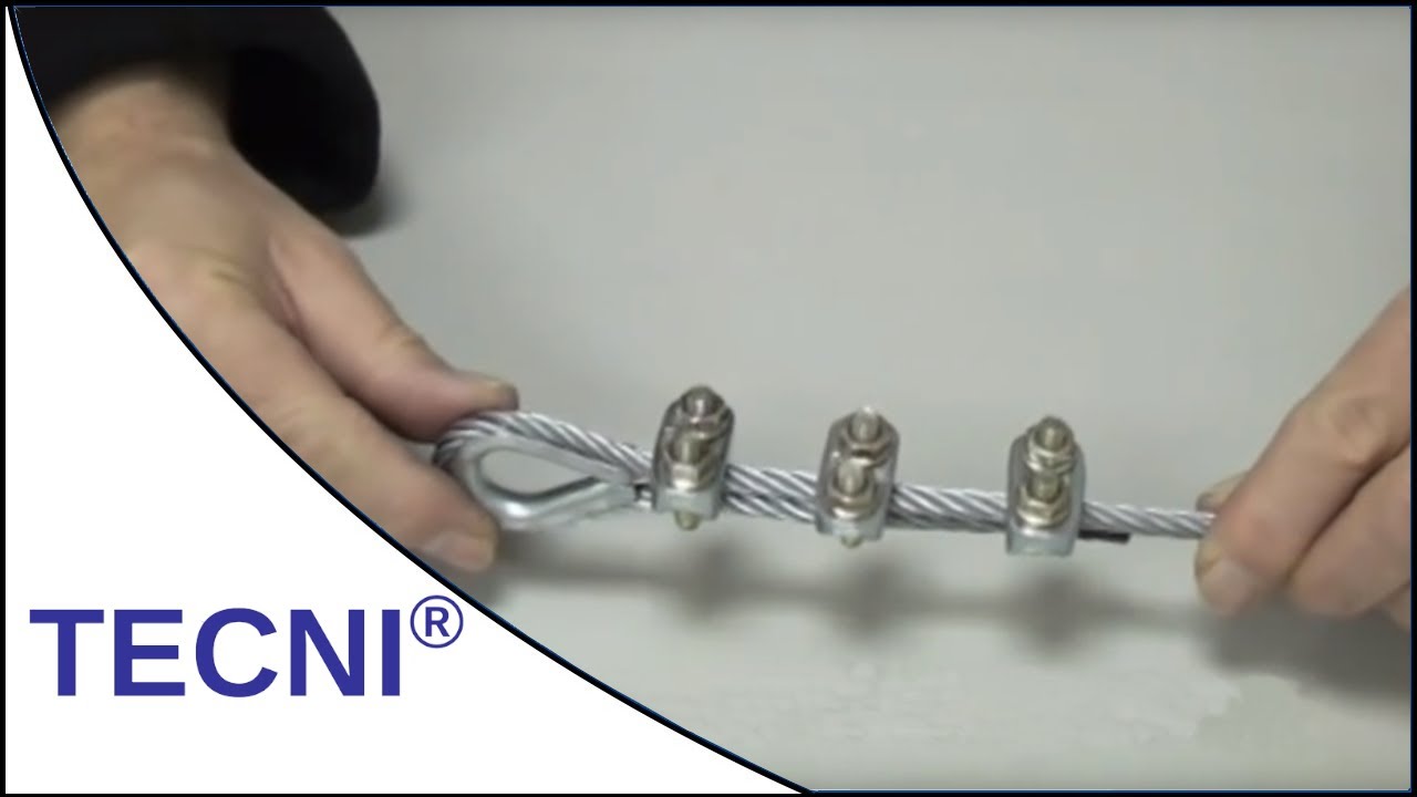 How to Fit Wire Rope Grips onto Steel Cable by TECNI