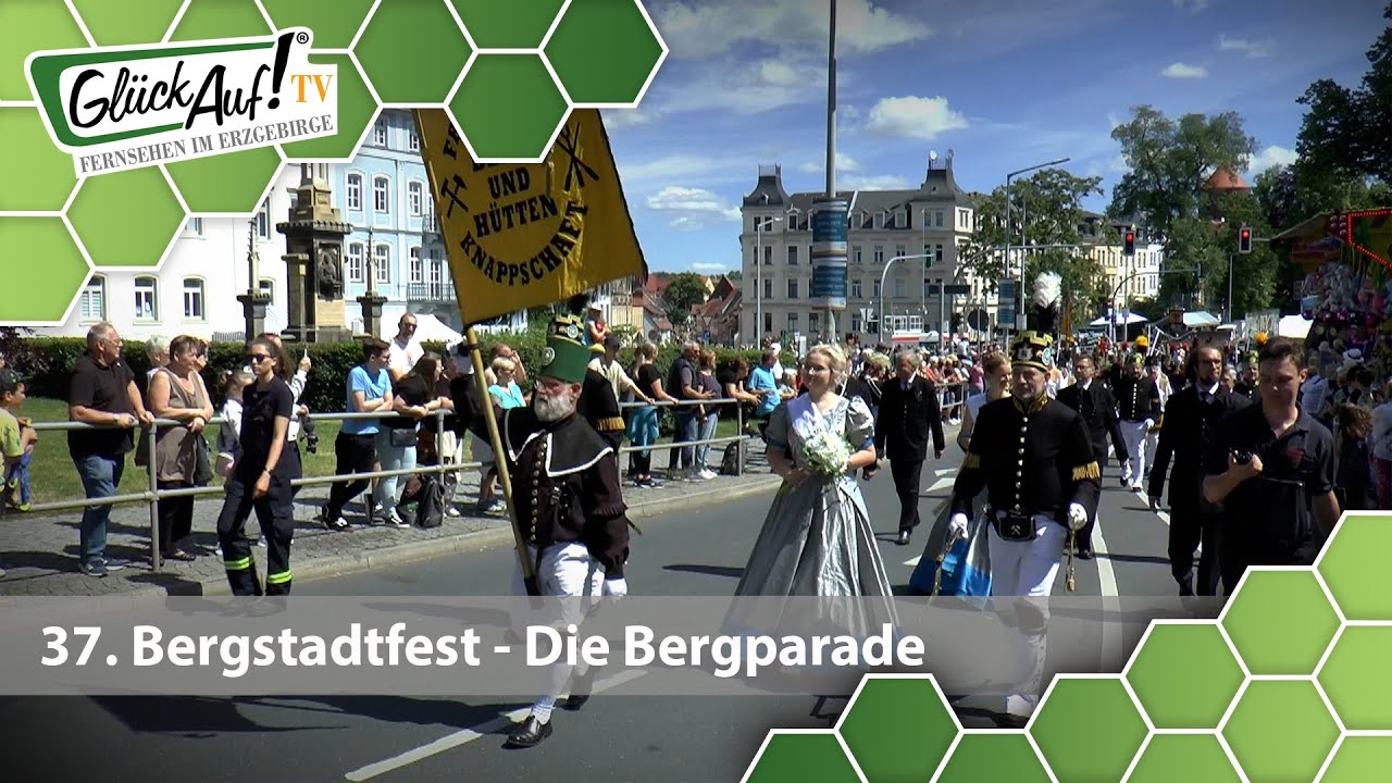 Bergparade beim Bergstadtfest 2024 in Freiberg