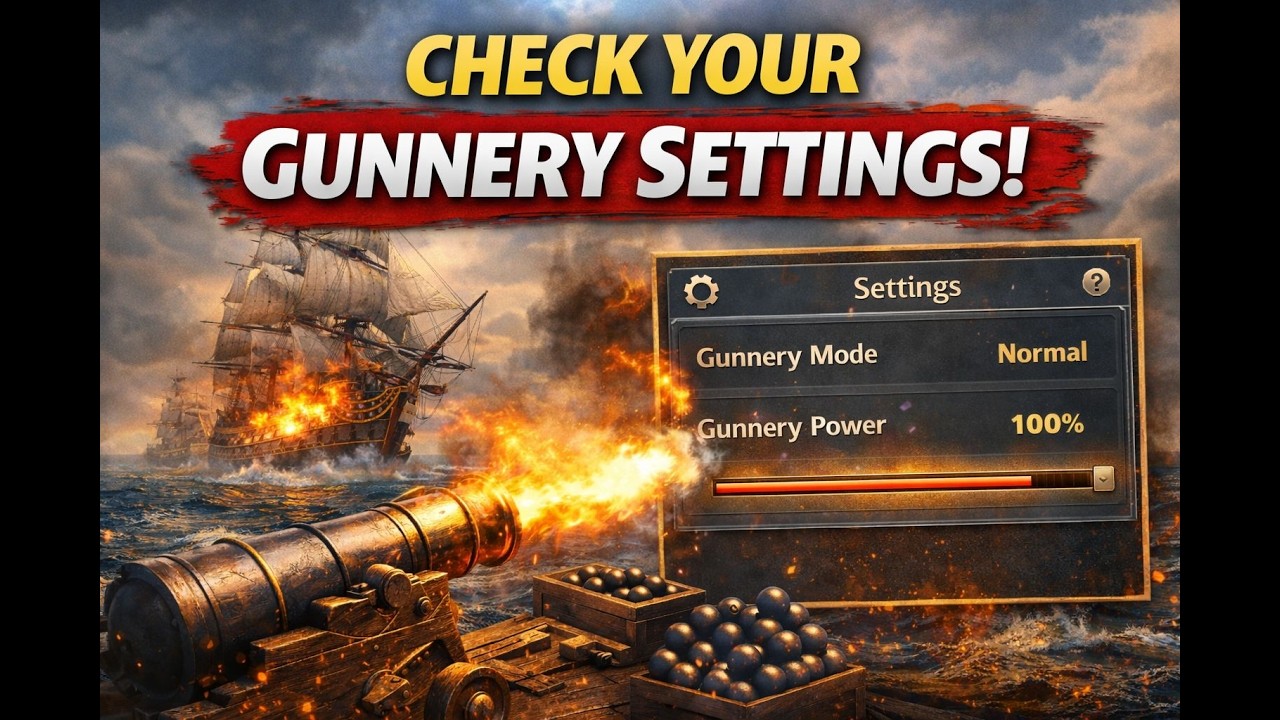 World Of Sea Battle Check Your Gunnery Settings!
