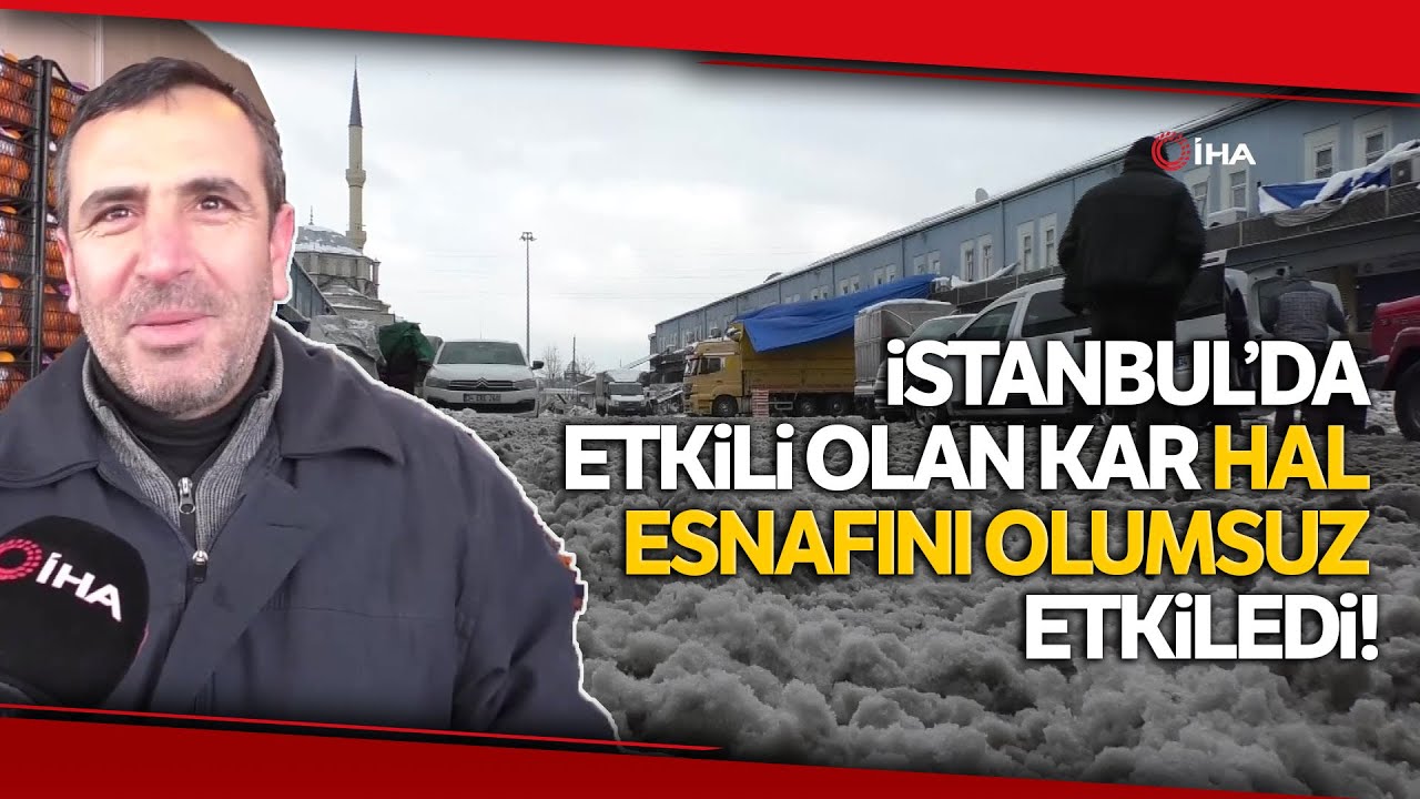 Yoğun Kar Meyve ve Sebze Hali’ni Vurdu, Fiyatlar Artabilir