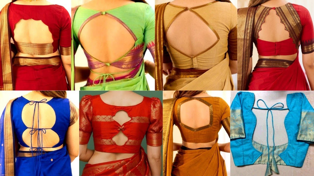 Simple Pattu Blouse Designs 2026🤩Latest Back Neck Ideas