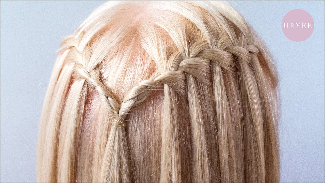 【編み込み ストレートヘアアレンジ】ウォーターフォール やり方
