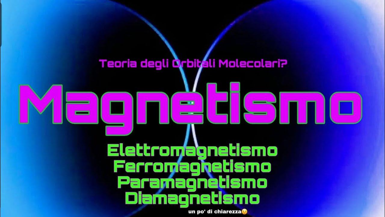 Ferromagnetismo, Paramagnetismo e Diamagnetismo a confronto. Teoria degli Orbitali Molecolari 