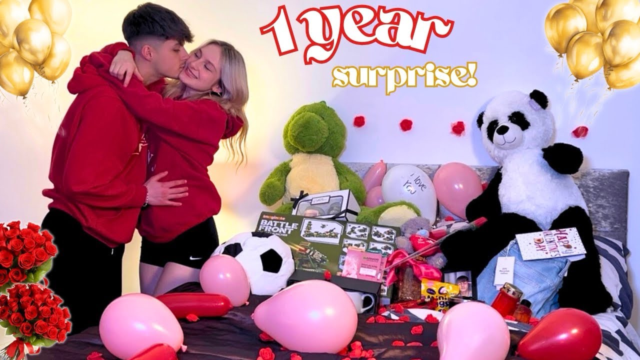 SURPRISING my bf for our anniversary! ( ik im amazing  xx ) 
