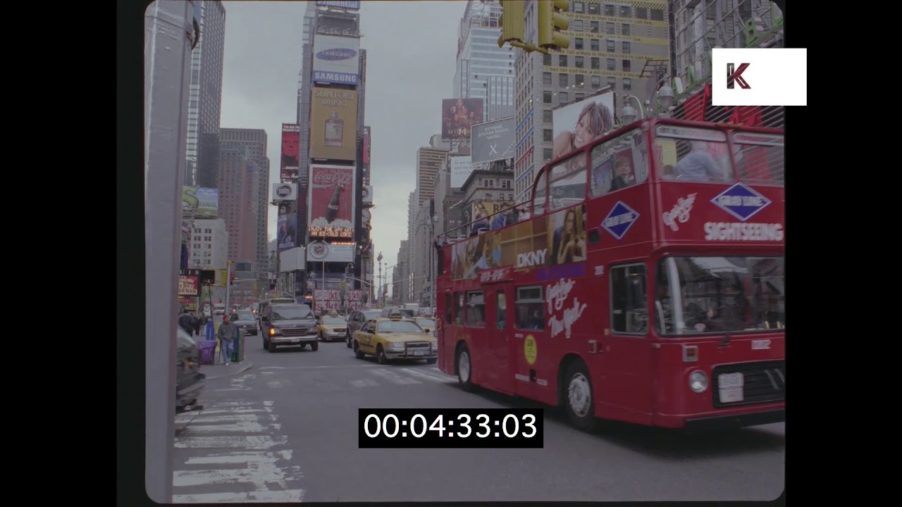 Times Square in Spring 2001, New York in HD from 35mm | Kinolibrary