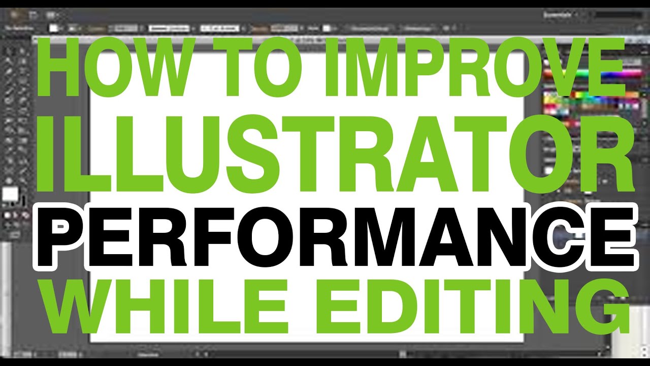 HOW TO IMPROVE ILLUSTRATOR PERFORMANCE/LAGGING WHILE EDITING HUGE FILES! 100% WORKING!