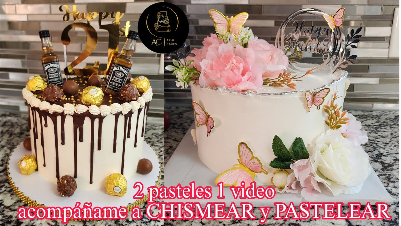 Pastel con Flores artificiales | AzulCakes está en vivo