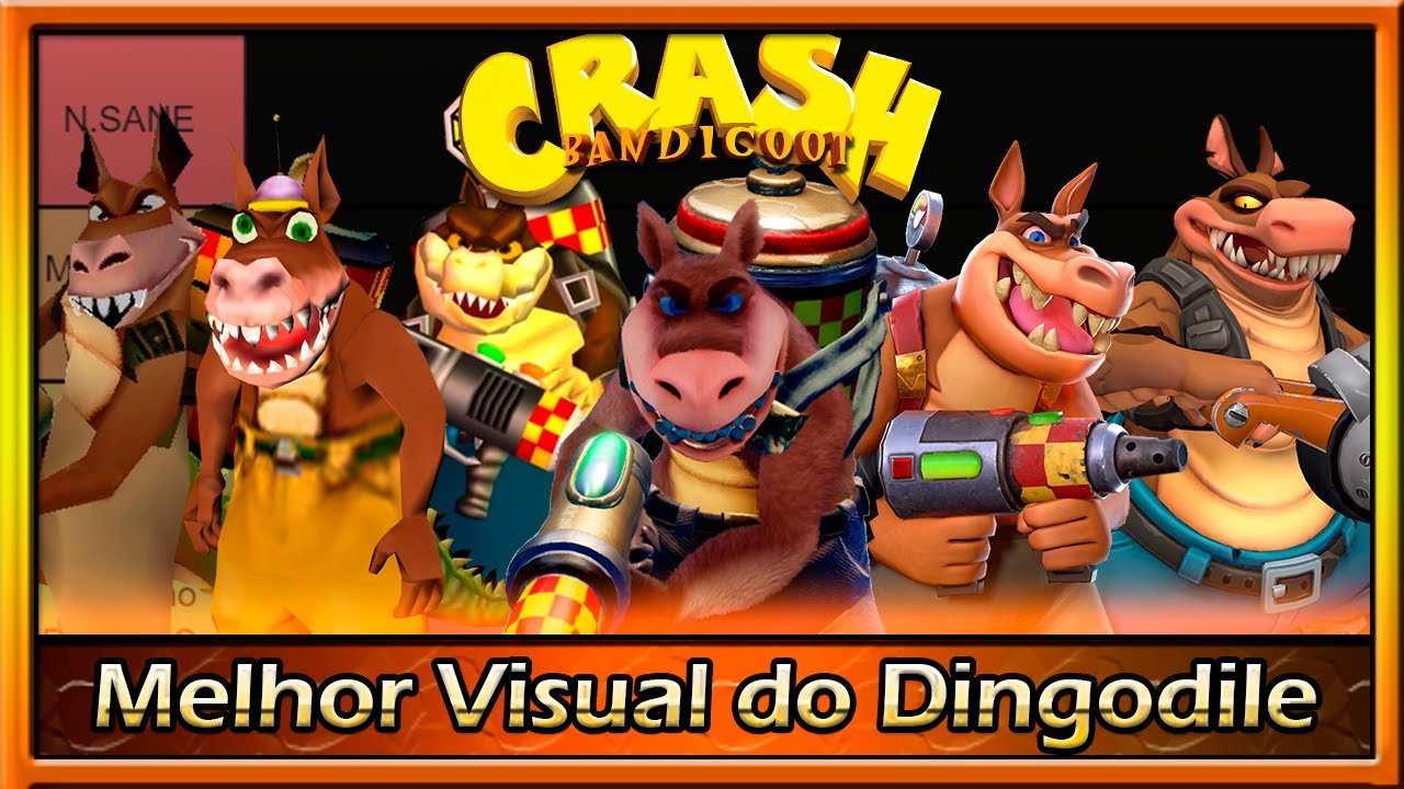 Melhores e Piores Visuais dos Personagens do Crash (Dingodile) - Tier List