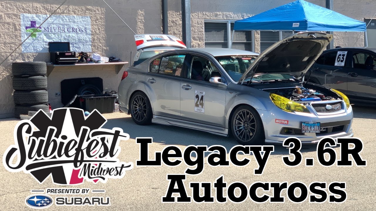 SubieFest Midwest 2022 - Legacy 3.6R Autocross - 36.490 & 36.324
