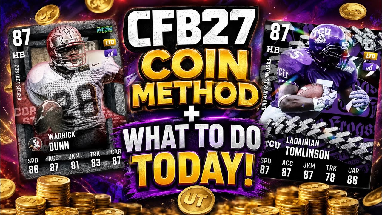 #1 COIN MAKING METHOD! WHAT TO DO TODAY IN CFB 27 ULTIMATE TEAM!