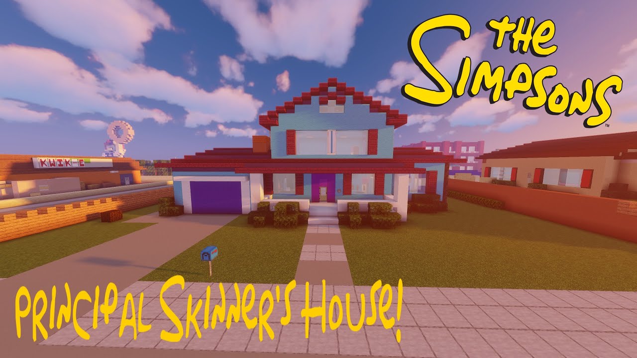 Minecraft Springfield: Skinner's House Tour!
