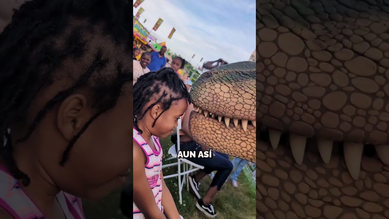 &iexcl;Esta Ni&ntilde;a no ten&iacute;a Miedo del gran Dinosaurio! 😂🦖#shorts #curiosidades