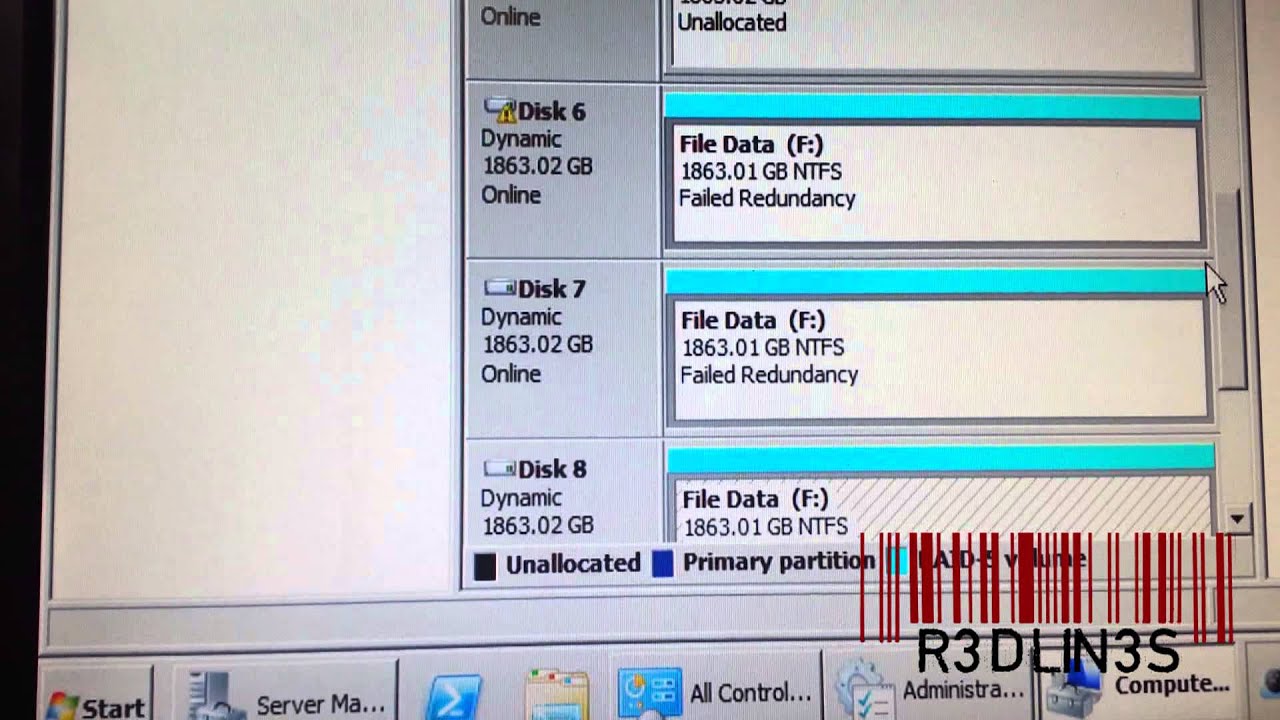 Repair Degraded Failed Redundancy Software Raid Windows File Server