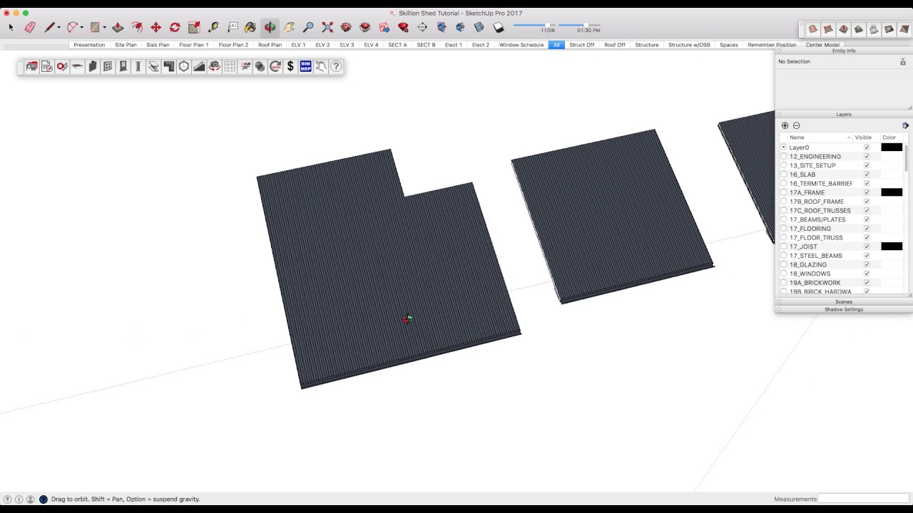 Skillion/Shed Roofs for PlusSpec for SketchUp