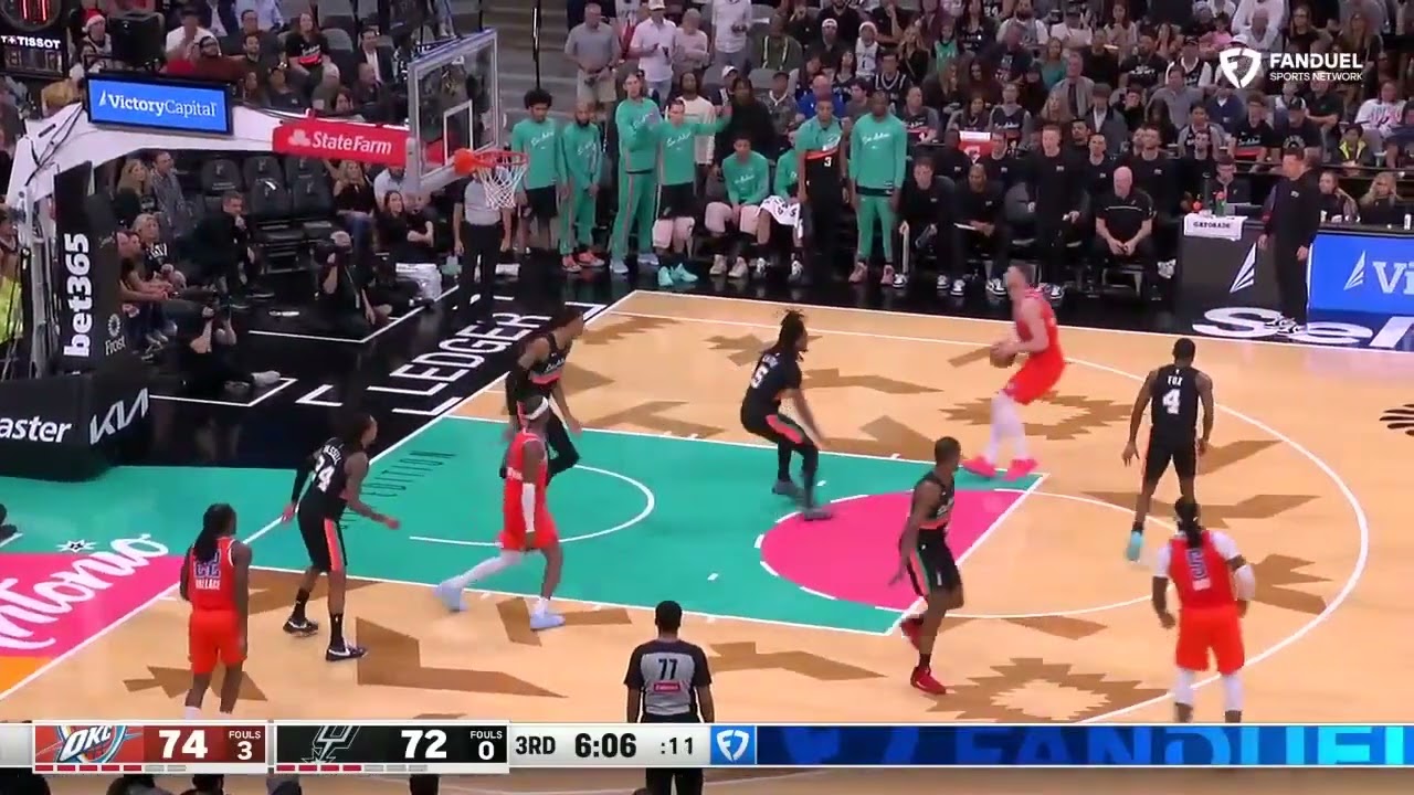 victor wembanyama -- no-fly zone vs. okc