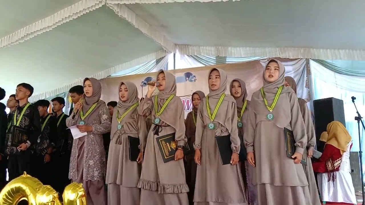 Mars Zukhruf Wisudawan Wisudawati MTs Muhammadiyah 1 Way Jepara PontrenMu Al Arqam