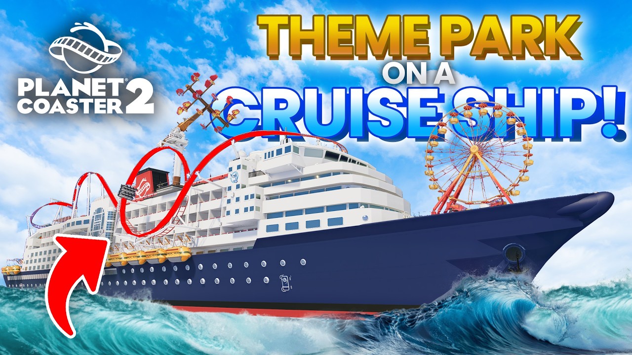 Building The Craziest FLOATING Theme Park on a SHIP in Planet Coaster 2