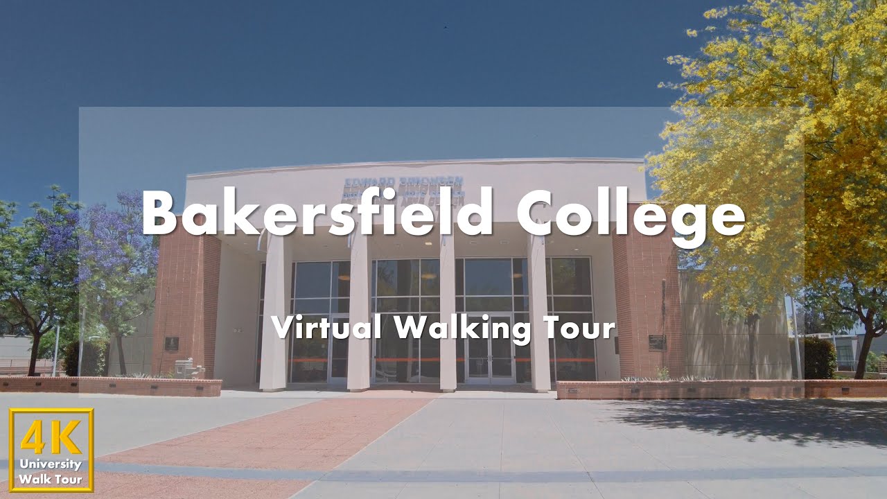 Колледж Бейкерсфилд (Bakersfield College) – виртуальная пешеходная экскурсия [4k 60fps]