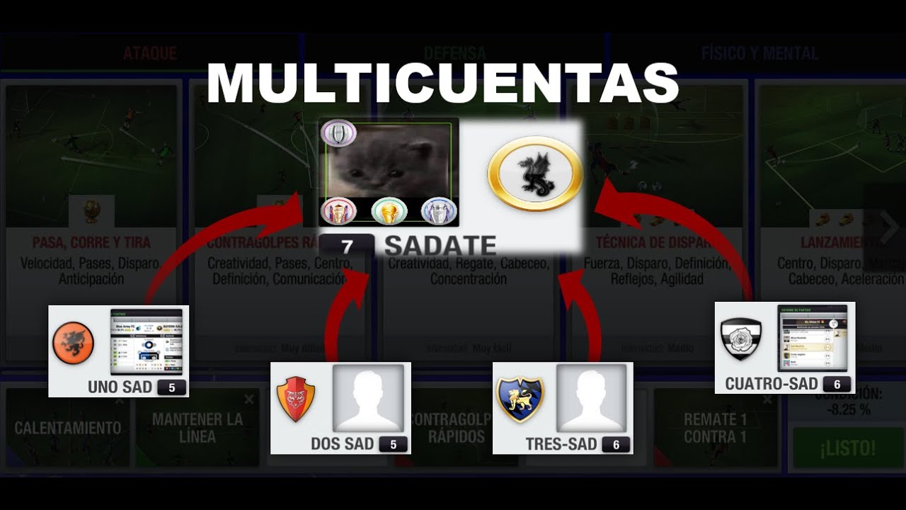 MULTICUENTAS EN TOP ELEVEN