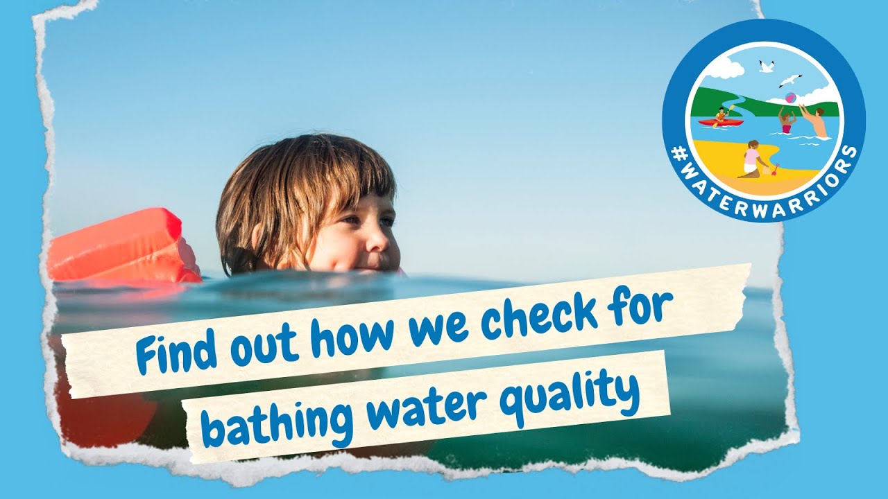How does the Environment Agency check bathing water quality?